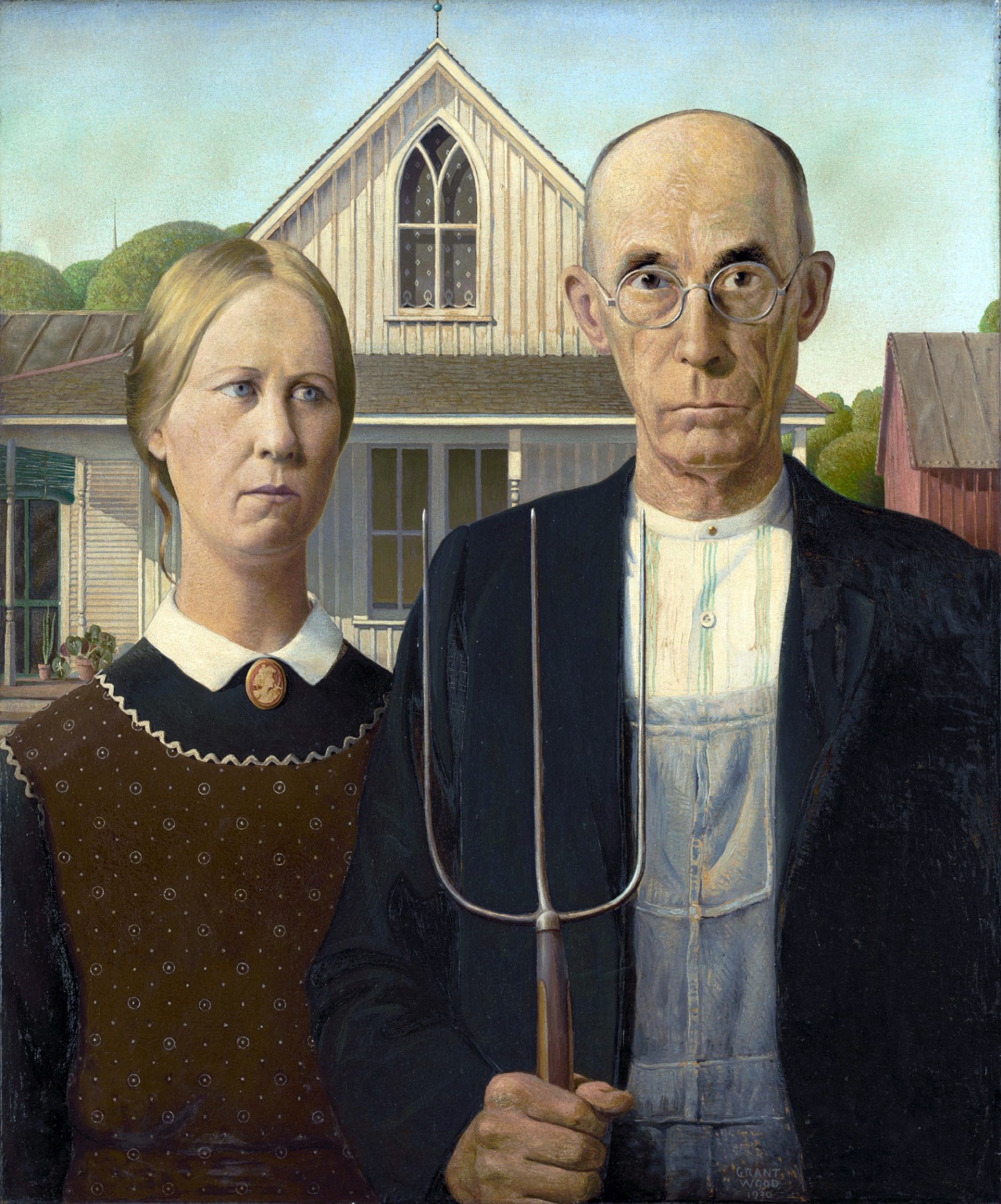 American Gothic by Grant Wood — 1930